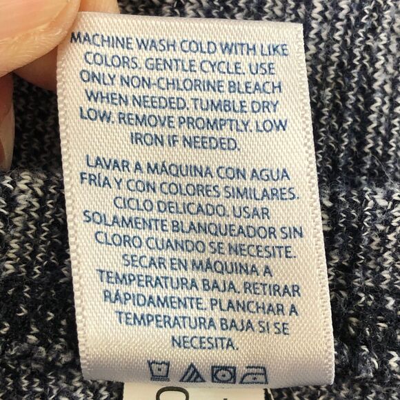 Faded Glory Women’s Waffle Knit Long Sleeve Shirt Heather Blue Size Small - Picture 12 of 13